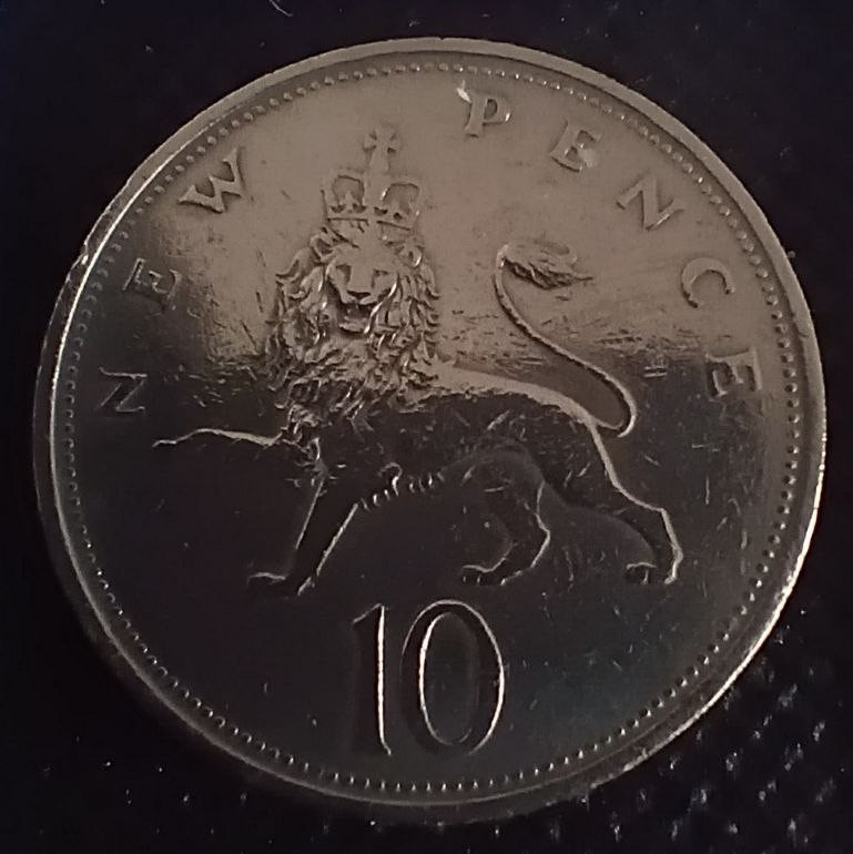 Additional view 2 of Great Britain 10 Pence 1969 coin