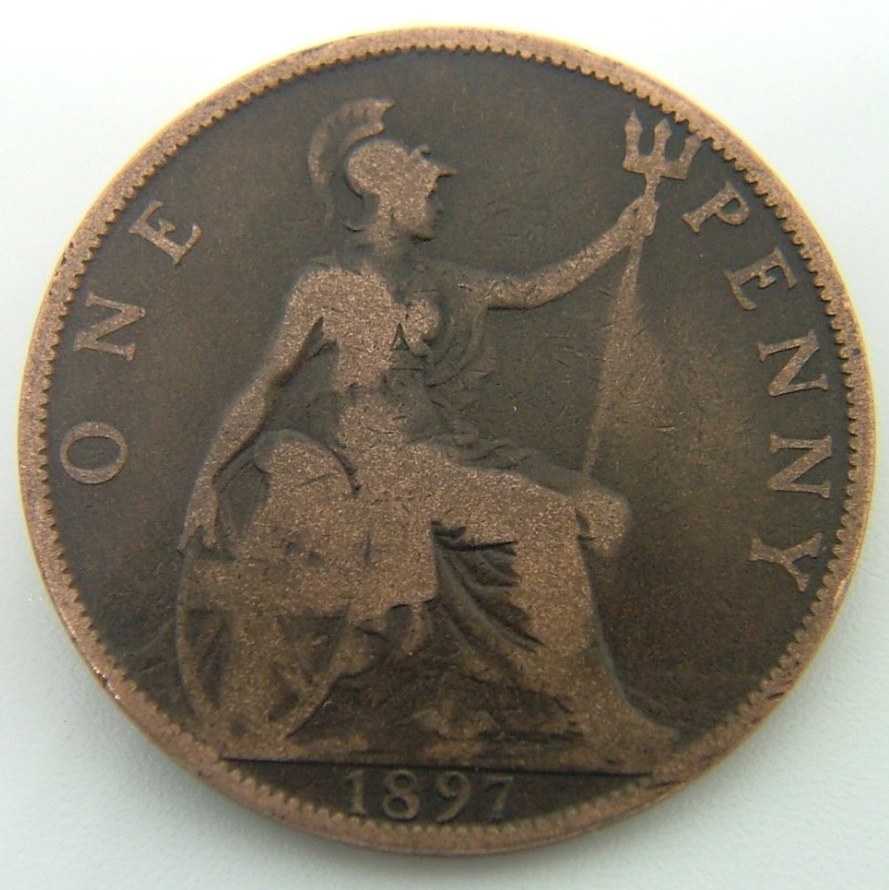 Additional view 2 of Great Britain 1 Penny 1897 coin