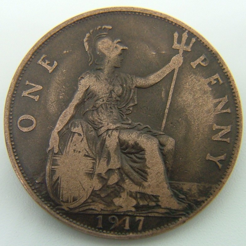 Additional view 2 of Great Britain 1 Penny 1917 coin