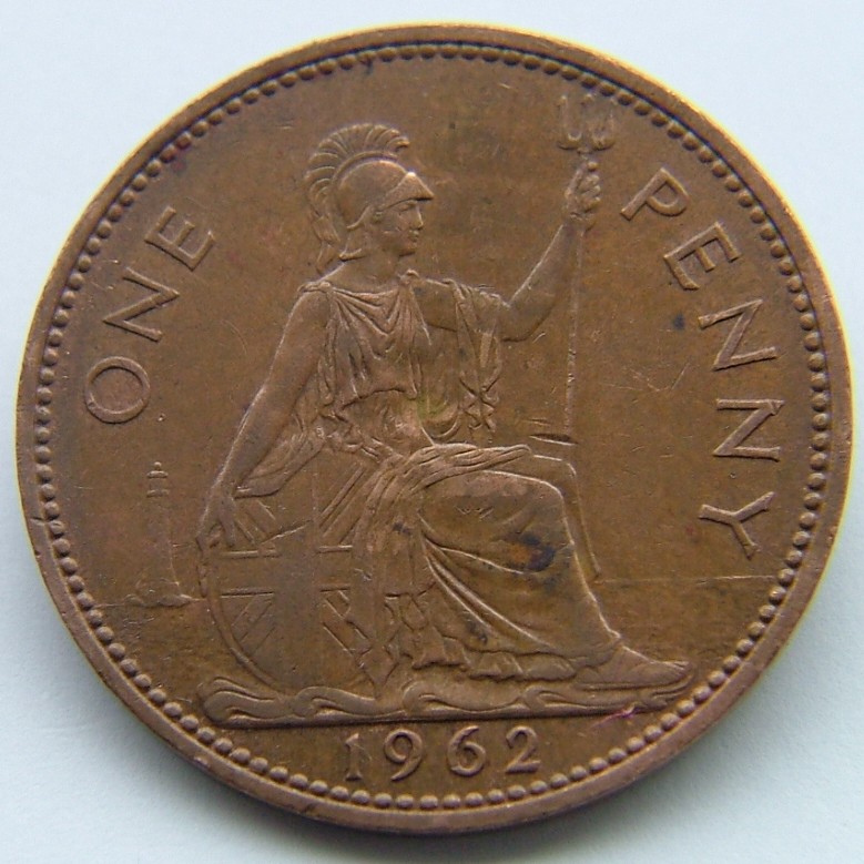 Additional view 1 of Great Britain 1 Penny 1962 coin