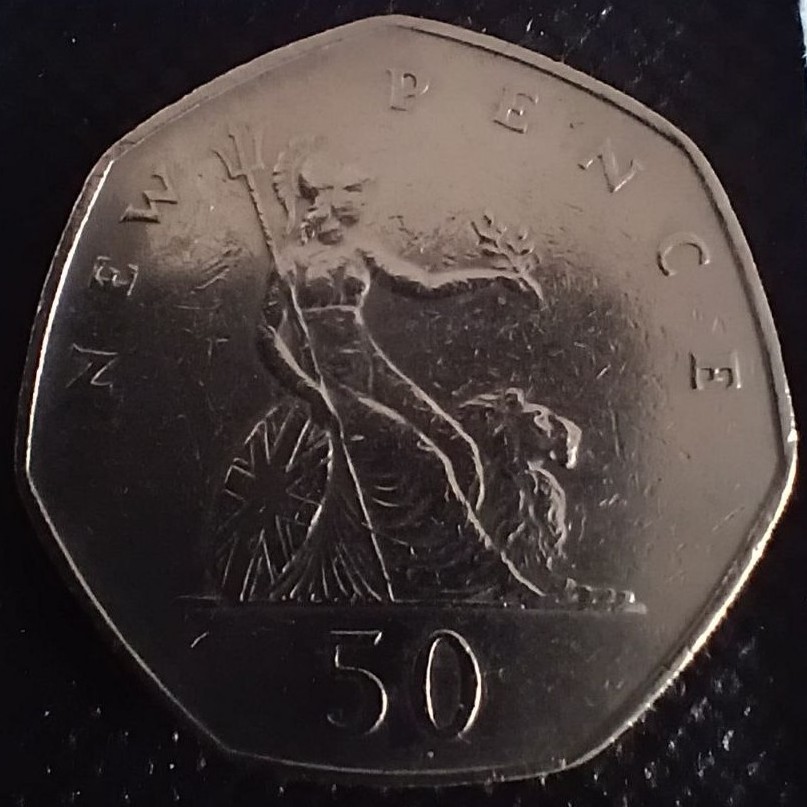 Additional view 2 of Great Britain 50 Pence 1976 coin