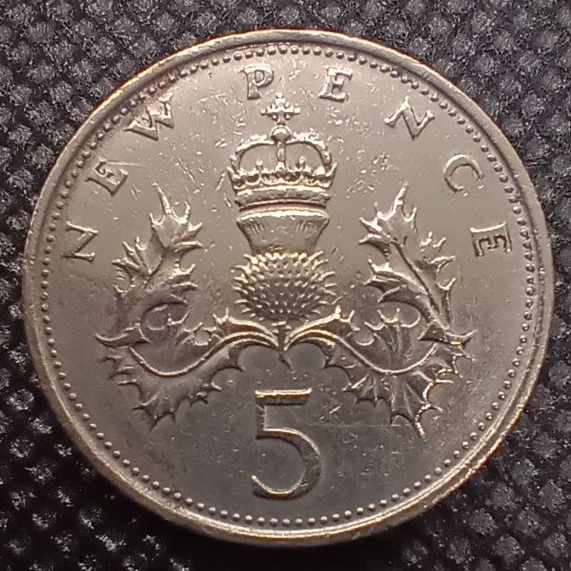 Additional view 1 of Great Britain 5 Pence 1970 coin