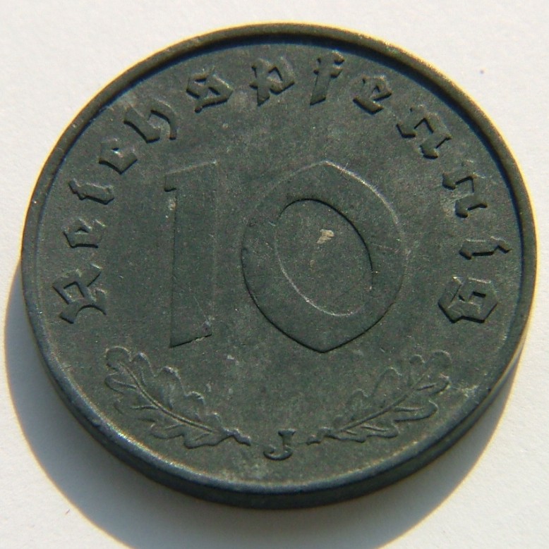 Additional view 1 of Germany 10 Reichspfennig "J" 1941 coin