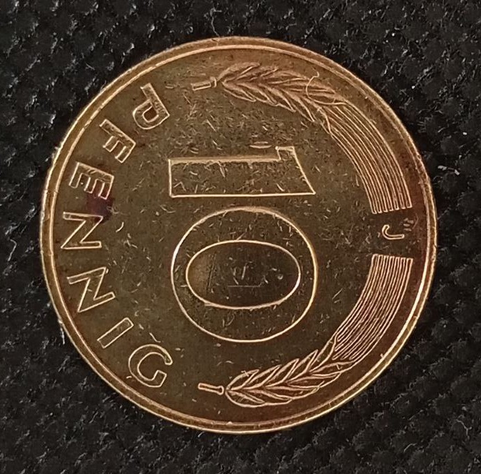 Additional view 1 of Germany, Federal Republic 10 Pfenning "J" 1976 coin