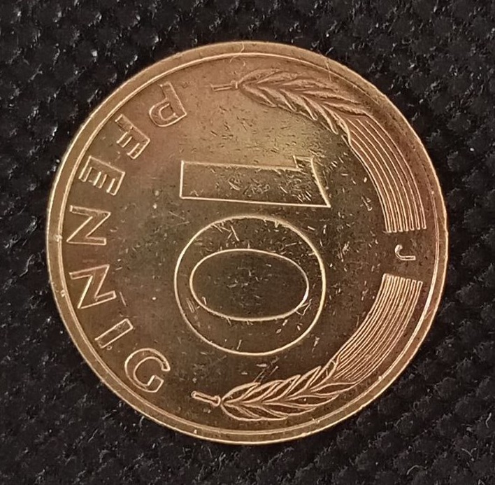 Additional view 1 of Germany, Federal Republic 10 Pfenning "J" 1994 coin