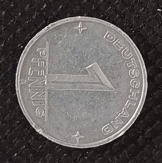 Additional view 1 of Germany, Democratic Republic 1 Pfenning "A" 1952 coin