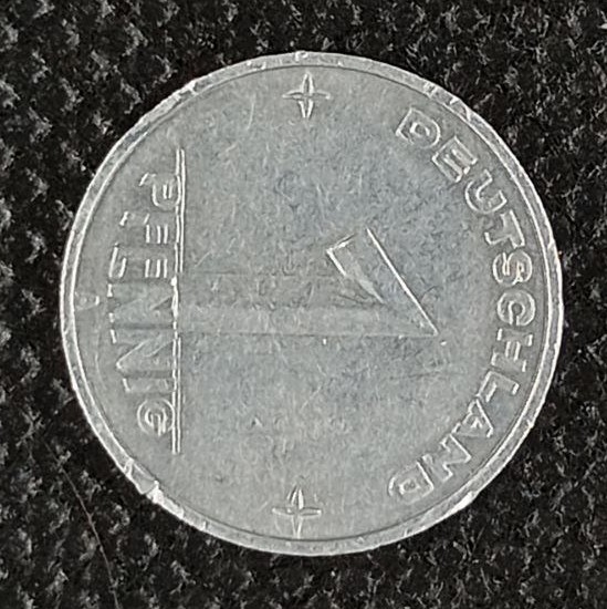 Additional view 2 of Germany, Democratic Republic 1 Pfenning "A" 1952 coin