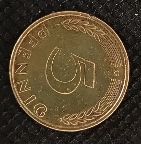 Additional view 1 of Germany, Federal Republic 5 Pfenning "G" 1950 coin