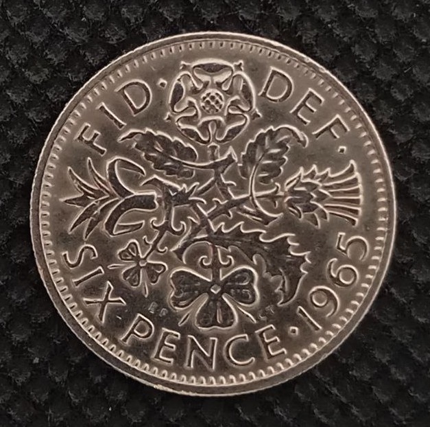 Additional view 2 of Great Britain 6 Pence 1965 coin