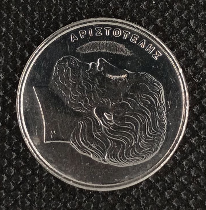 Back side of Greece 5 Drachmes 1994 coin