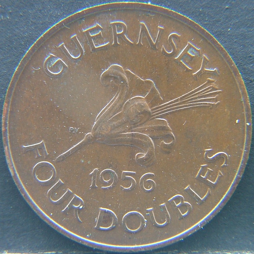 Additional view 1 of 🇬🇬 GUERNSEY – Island Heritage in Coinage 4 Dubles  1956 object