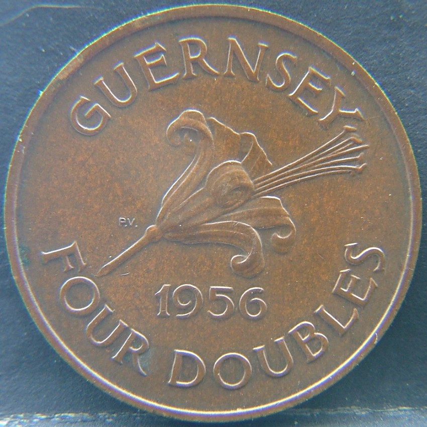 Additional view 1 of 🇬🇬 GUERNSEY – Island Heritage in Coinage 4 Dubles  1956 object