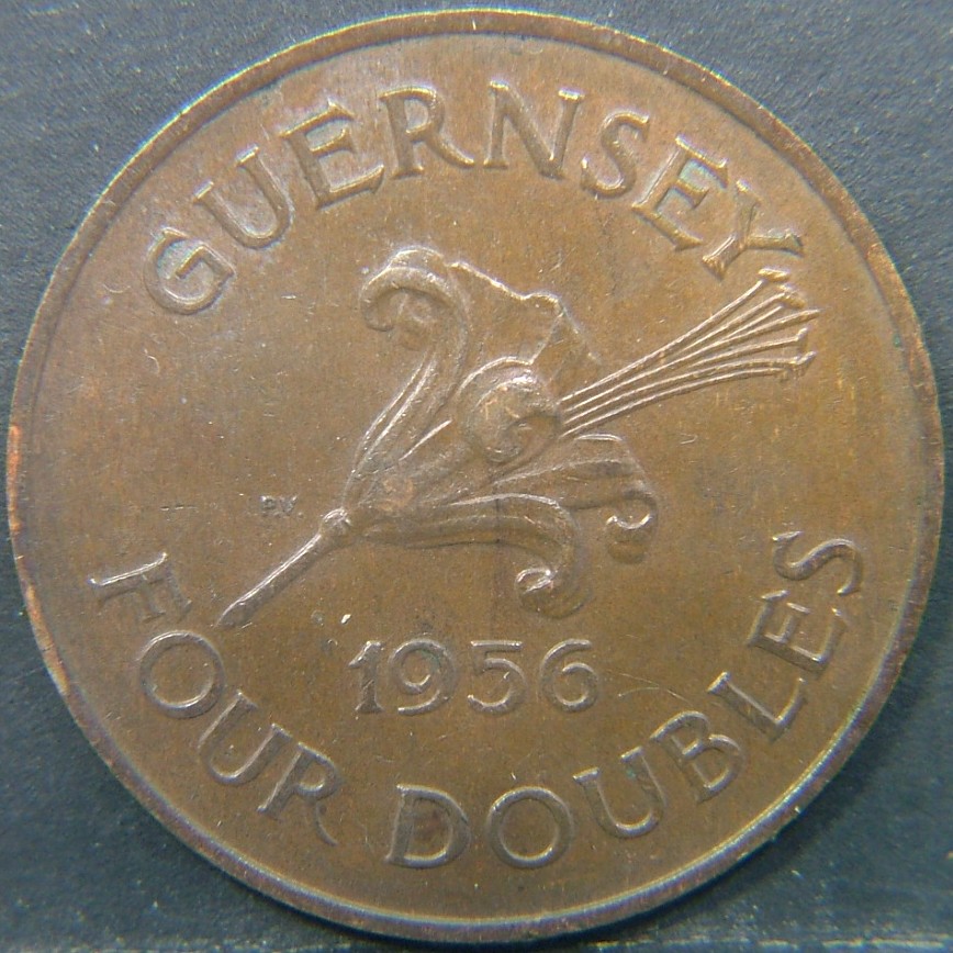 Additional view 2 of 🇬🇬 GUERNSEY – Island Heritage in Coinage 4 Dubles  1956 object