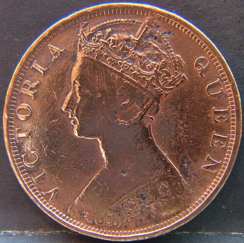 Front side of 🇭🇰 HONG KONG – Coins of the Crown Colony (1863–1997) 1 Cent 1900 coin