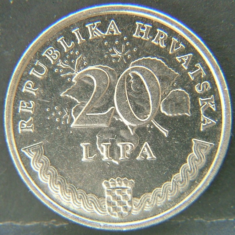 Additional view 1 of 🇭🇷 CROATIA – Kuna and National Revival 20 Lipa "Maslina" 2009 coin
