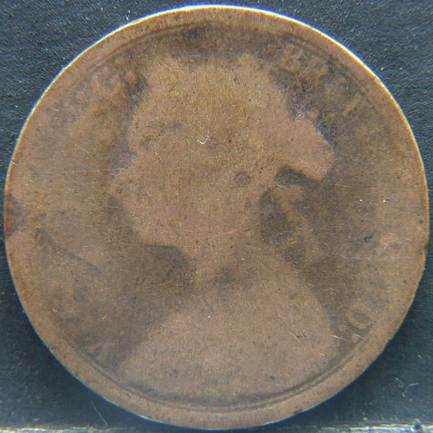 Front side of 🇬🇧 United Kingdom – Monarchs and Milestones Half Penny 1886 coin