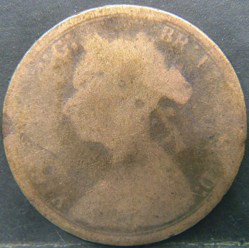 Back side of 🇬🇧 United Kingdom – Monarchs and Milestones Half Penny  1886 object