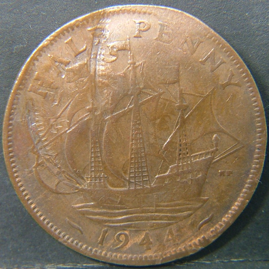 Additional view 2 of 🇬🇧 United Kingdom – Monarchs and Milestones Half Penny  1944 object
