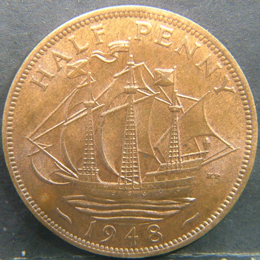 Additional view 2 of 🇬🇧 United Kingdom – Monarchs and Milestones Half Penny  1948 object