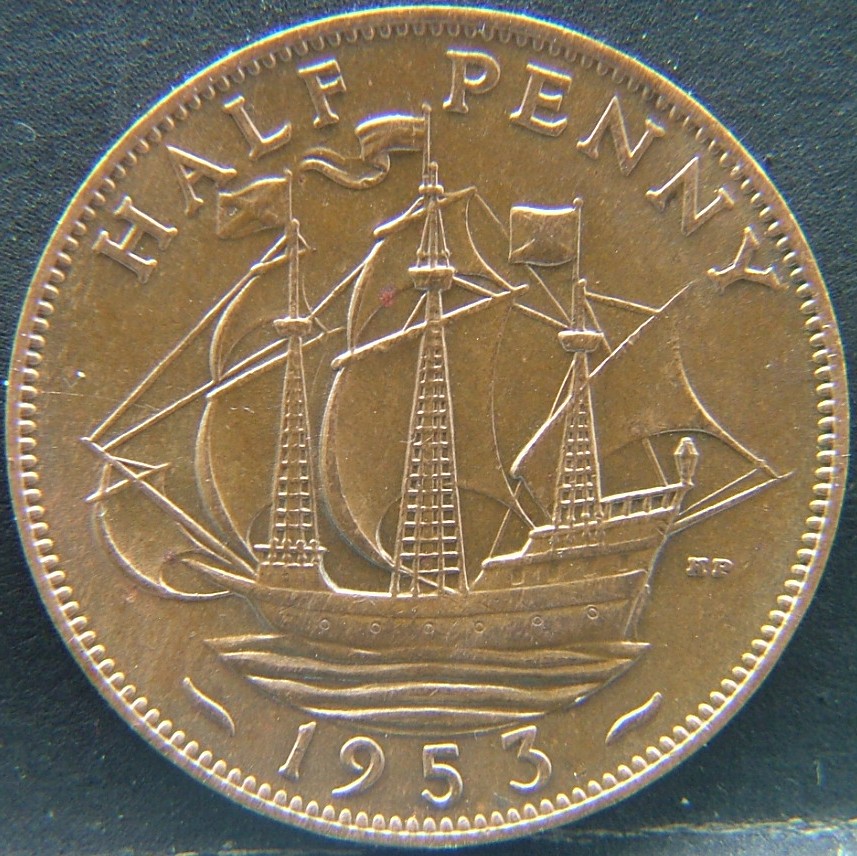 Additional view 1 of 🇬🇧 United Kingdom – Monarchs and Milestones Half Penny  1953 object