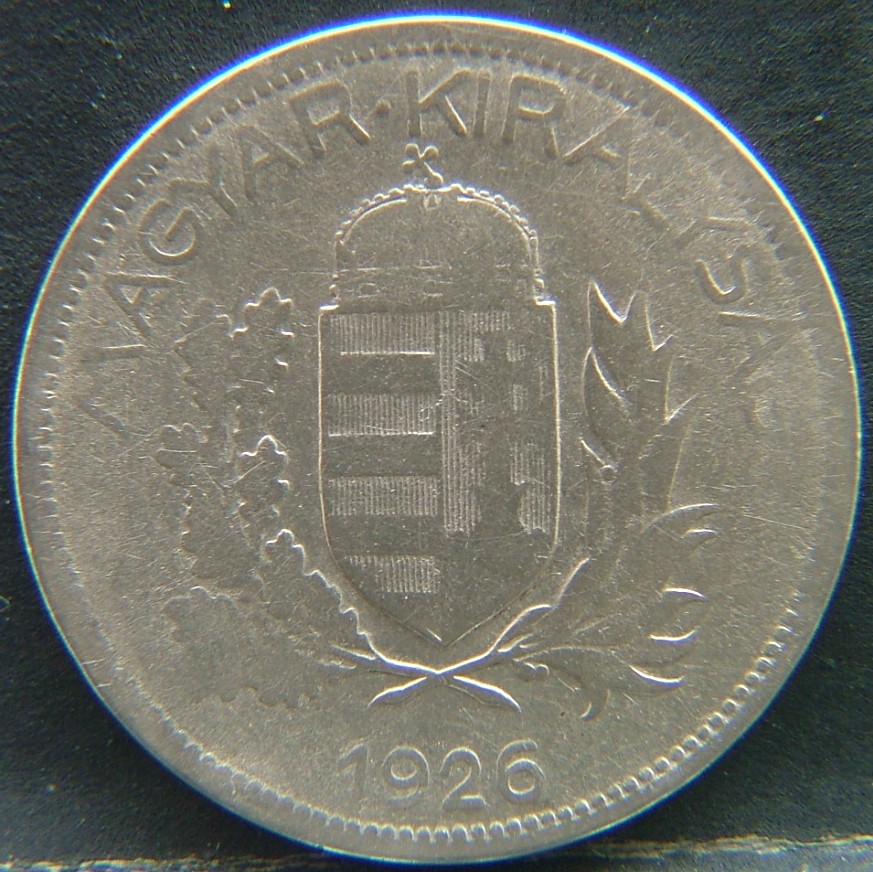Front side of 🇭🇺 HUNGARY – Forint and Historical Heritage 1 Pengo 1926 coin