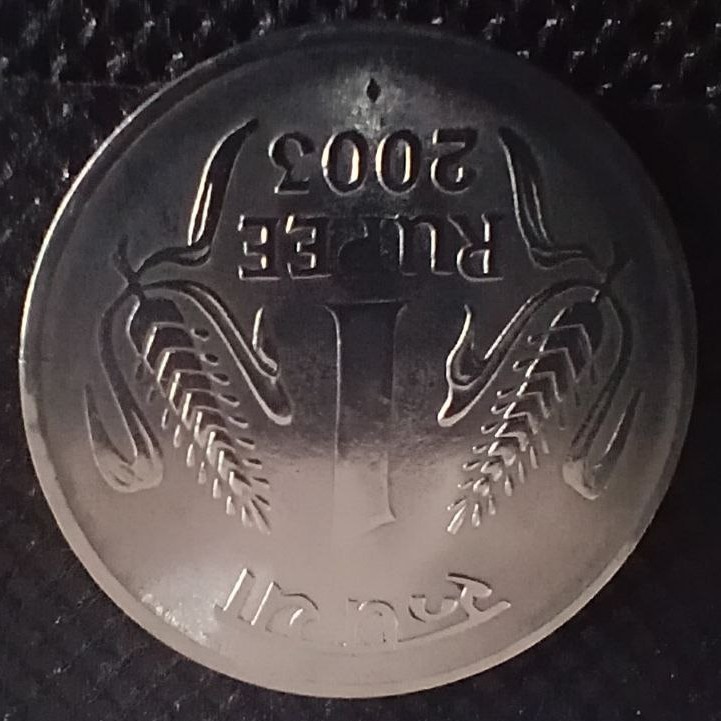 Additional view 2 of India 1 Rupee 2003 coin