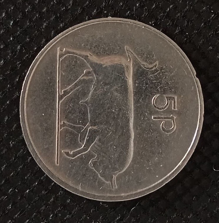 Additional view 2 of Ireland Republic 5 Pence 1970 coin