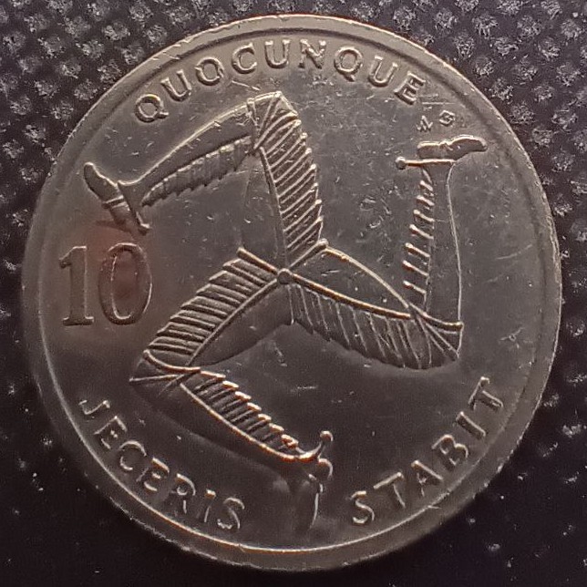 Additional view 2 of Isle of Man 10 Pence 1992 coin