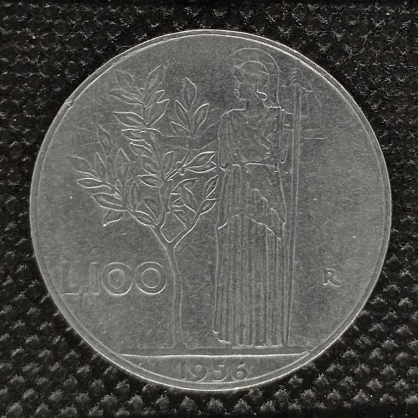 Additional view 2 of Italy 100 Lire 1956 coin