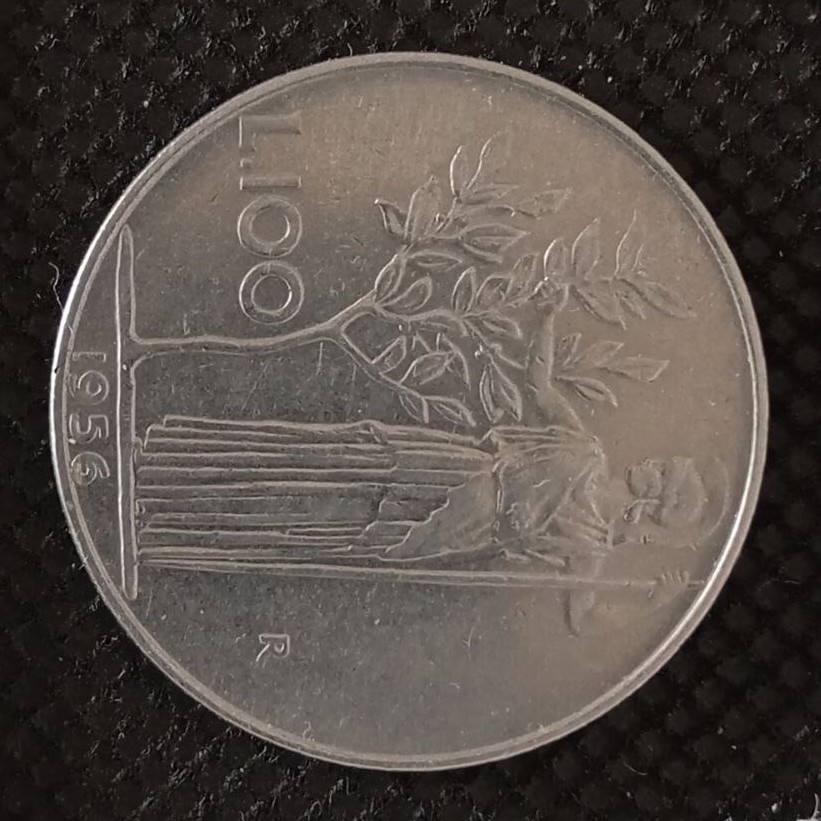 Additional view 2 of Italy 100 Lire 1956 coin