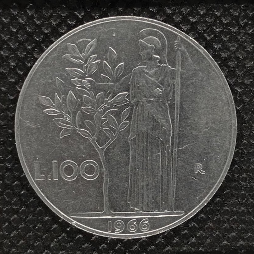 Additional view 2 of Italy 100 Lire 1966 coin