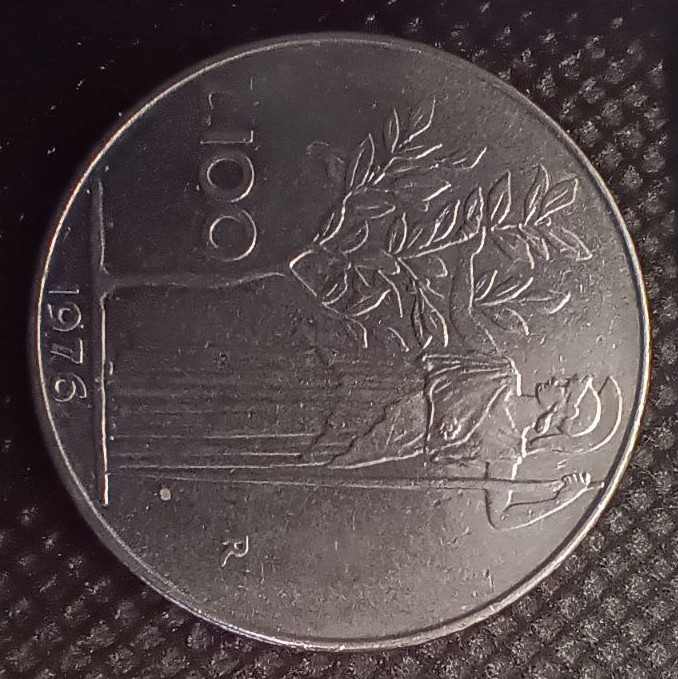 Additional view 1 of Italy 100 Lire 1976 coin