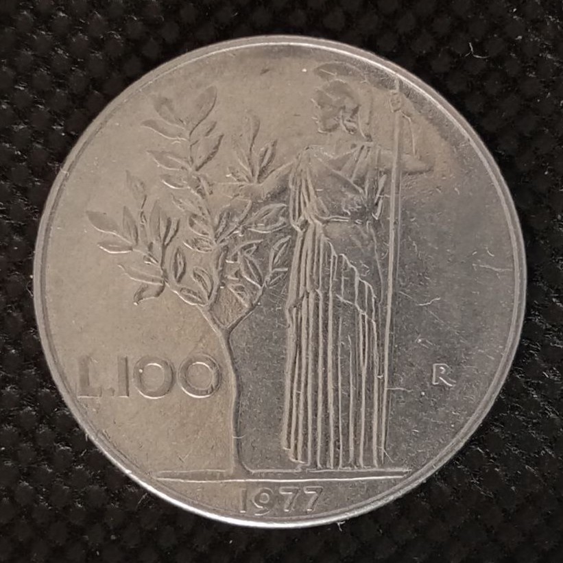 Additional view 1 of Italy 100 Lire 1977 coin