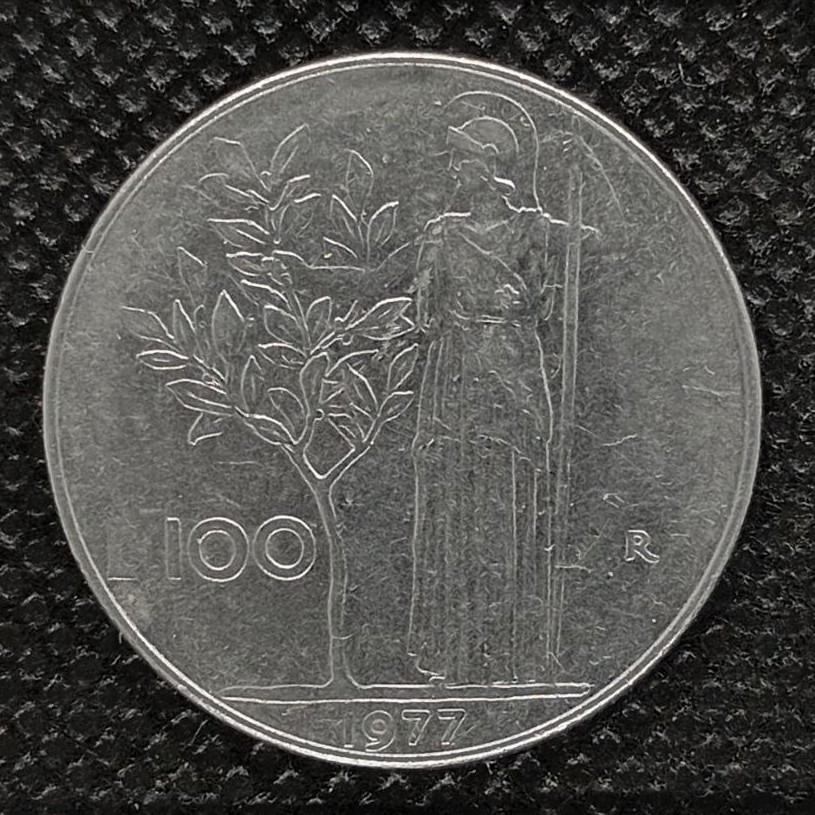 Additional view 2 of Italy 100 Lire 1977 coin