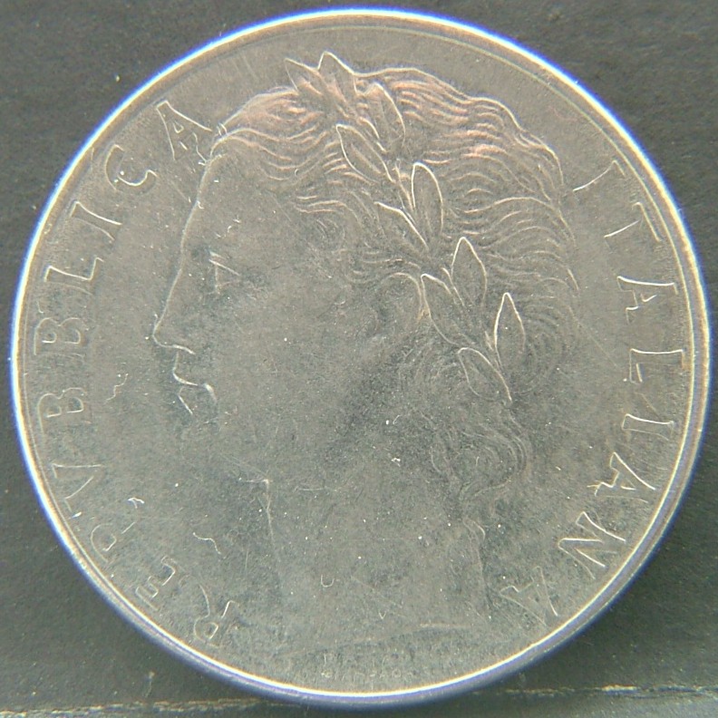Front side of 🇮🇹 ITALY – Lira of Kings and Republic 100 Lire 1977 coin