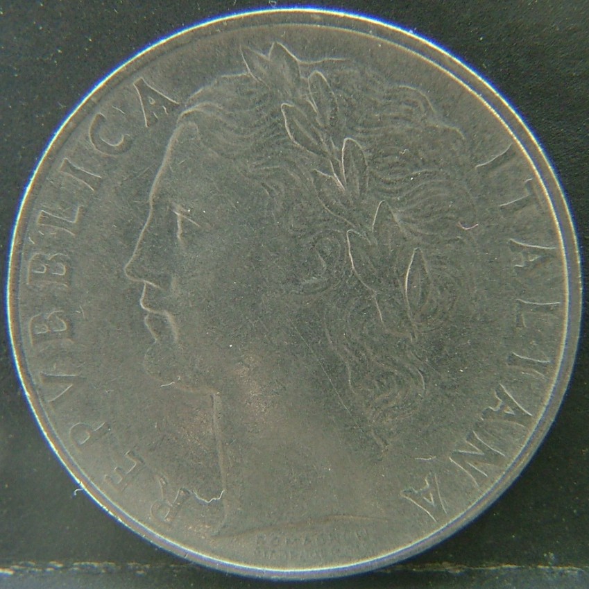 Front side of 🇮🇹 ITALY – Lira of Kings and Republic 100 Lire 1959 coin