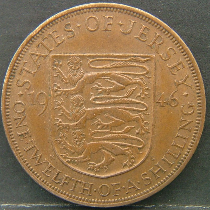 Additional view 2 of 🇯🇪 JERSEY – Crown Dependency Numismatics 1/12 Shilling 1946 coin
