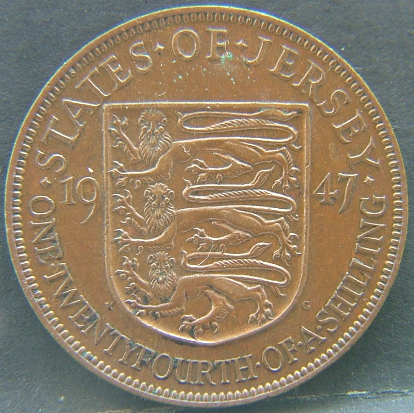 Additional view 1 of 🇯🇪 JERSEY – Crown Dependency Numismatics 1/24 Shilling 1947 coin