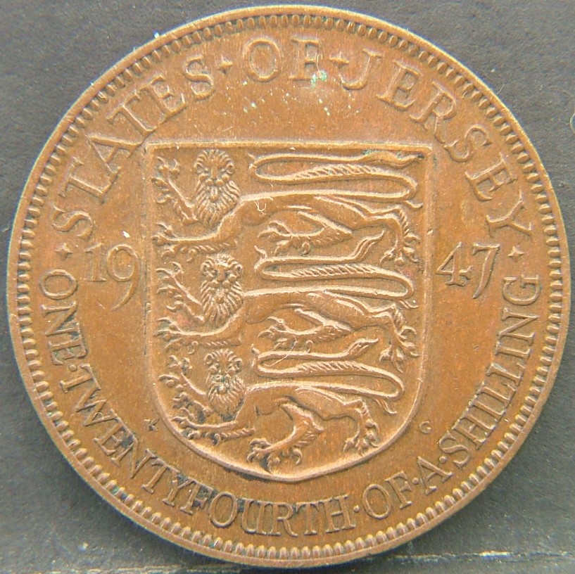 Additional view 2 of 🇯🇪 JERSEY – Crown Dependency Numismatics 1/24 Shilling 1947 coin