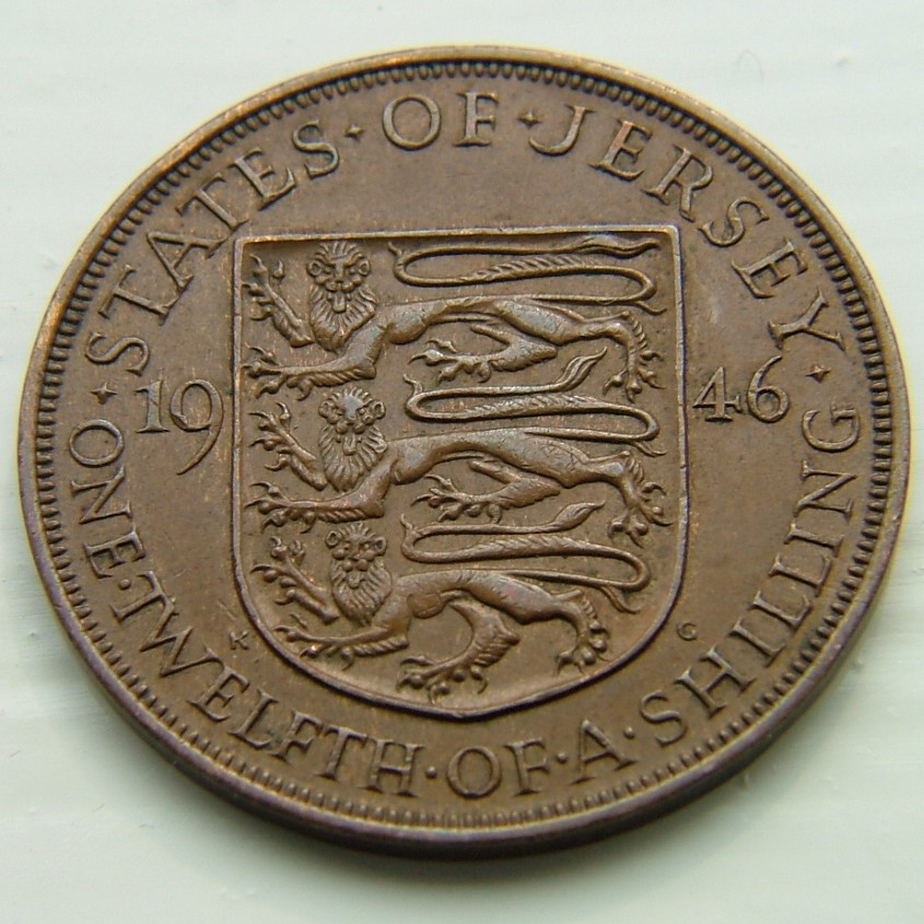 Additional view 1 of Jersey 1/12 Shilling 1946 coin