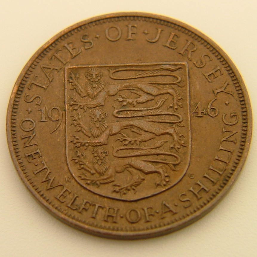 Additional view 2 of Jersey 1/12 Shilling 1946 coin