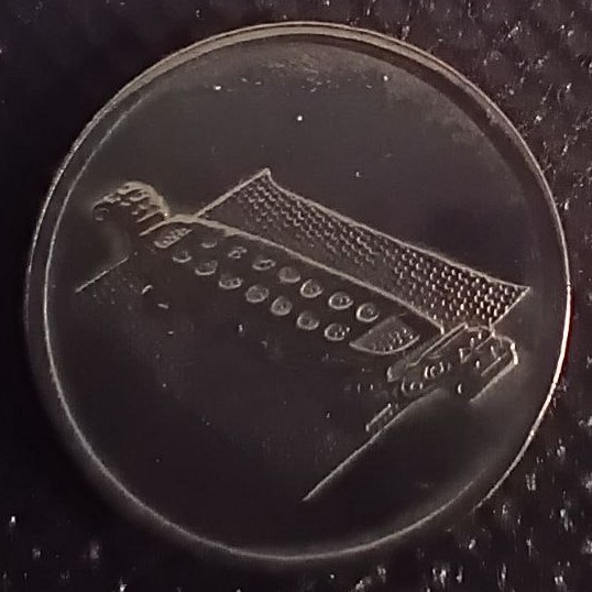 Front side of Malaysia 10 Sen 2008 coin