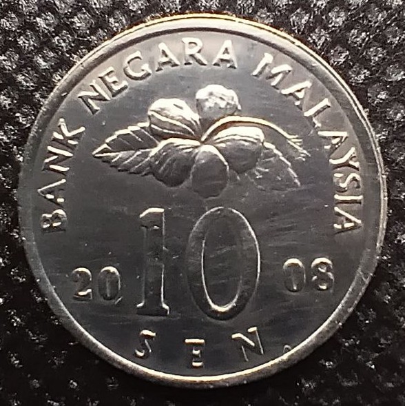 Additional view 2 of Malaysia 10 Sen 2008 coin