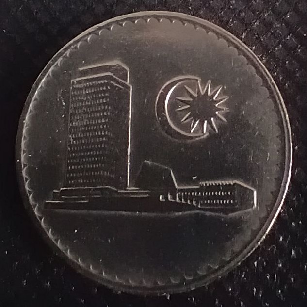 Front side of Malaysia 20 Sen 1982 coin