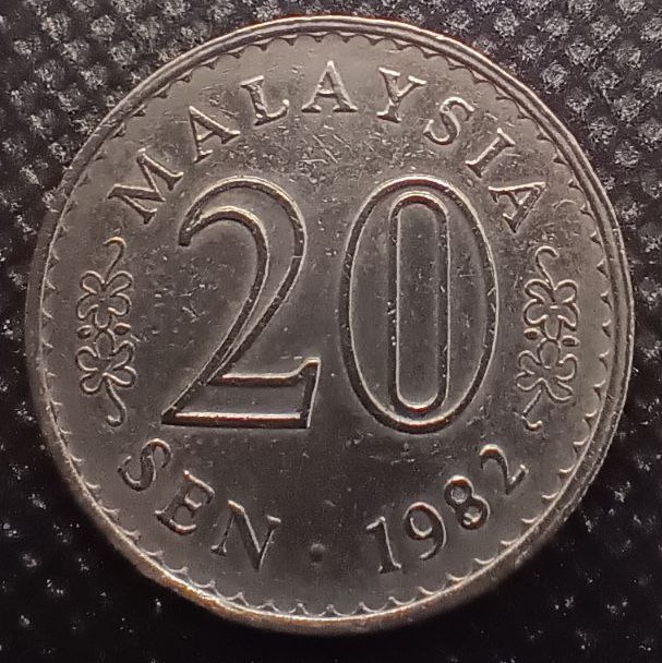 Additional view 2 of Malaysia 20 Sen 1982 coin