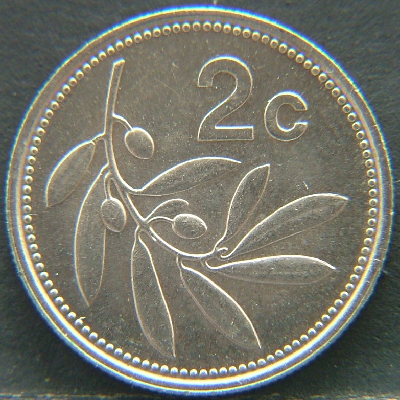 Additional view 1 of 🇲🇹 MALTA – Island Coins in the Mediterranean 2 Cents 1991 coin