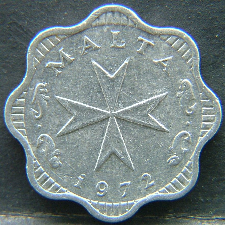 Front side of 🇲🇹 MALTA – Island Coins in the Mediterranean 2 Mils 1972 coin