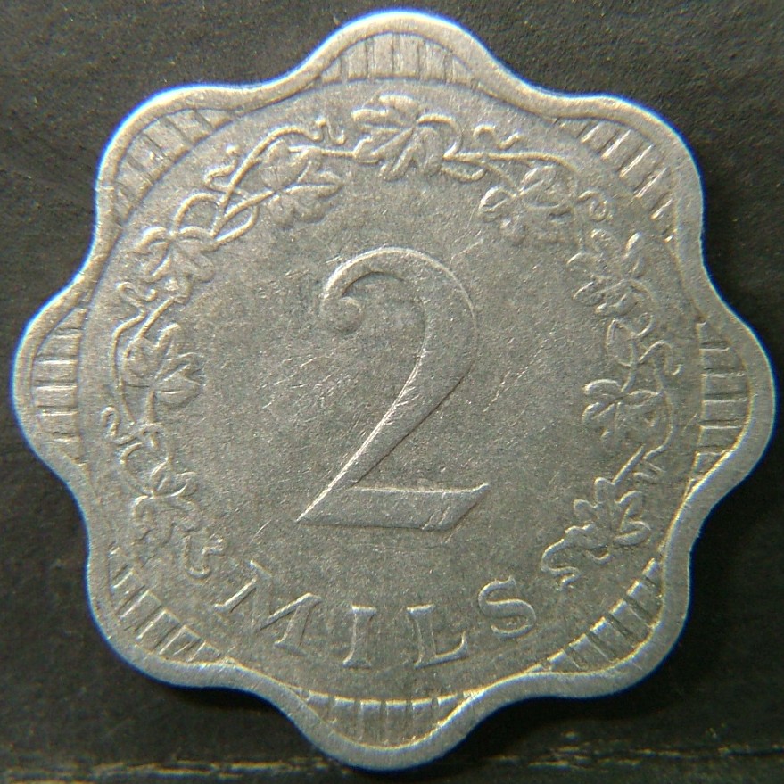 Additional view 2 of 🇲🇹 MALTA – Island Coins in the Mediterranean 2 Mils  1972 object