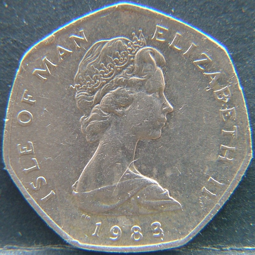 Front side of 🇮🇲 Isle of Man – National Coinage 20 Pence 1983 coin