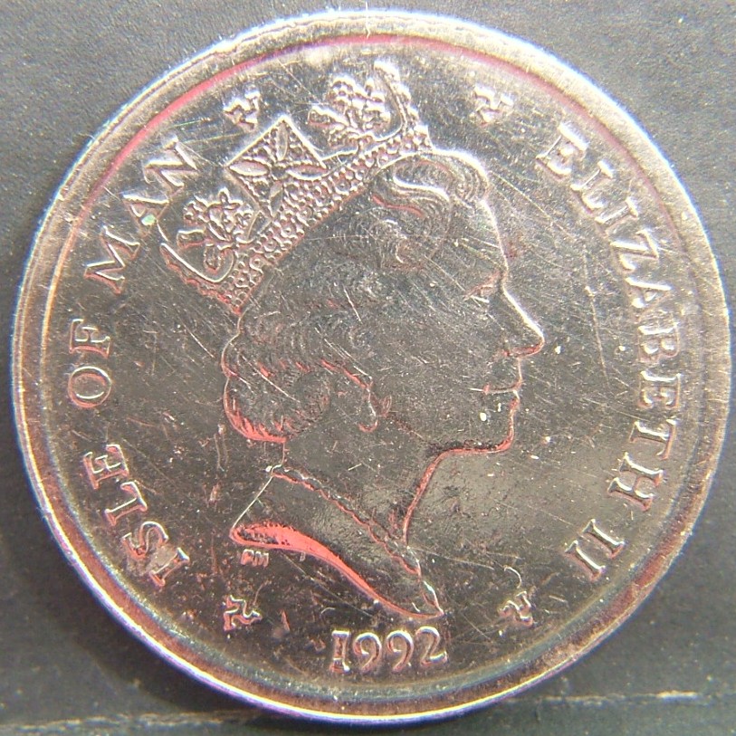 Back side of 🏴 ISLE OF MAN – Manx Coins and Folklore 10 Pence 1992 coin
